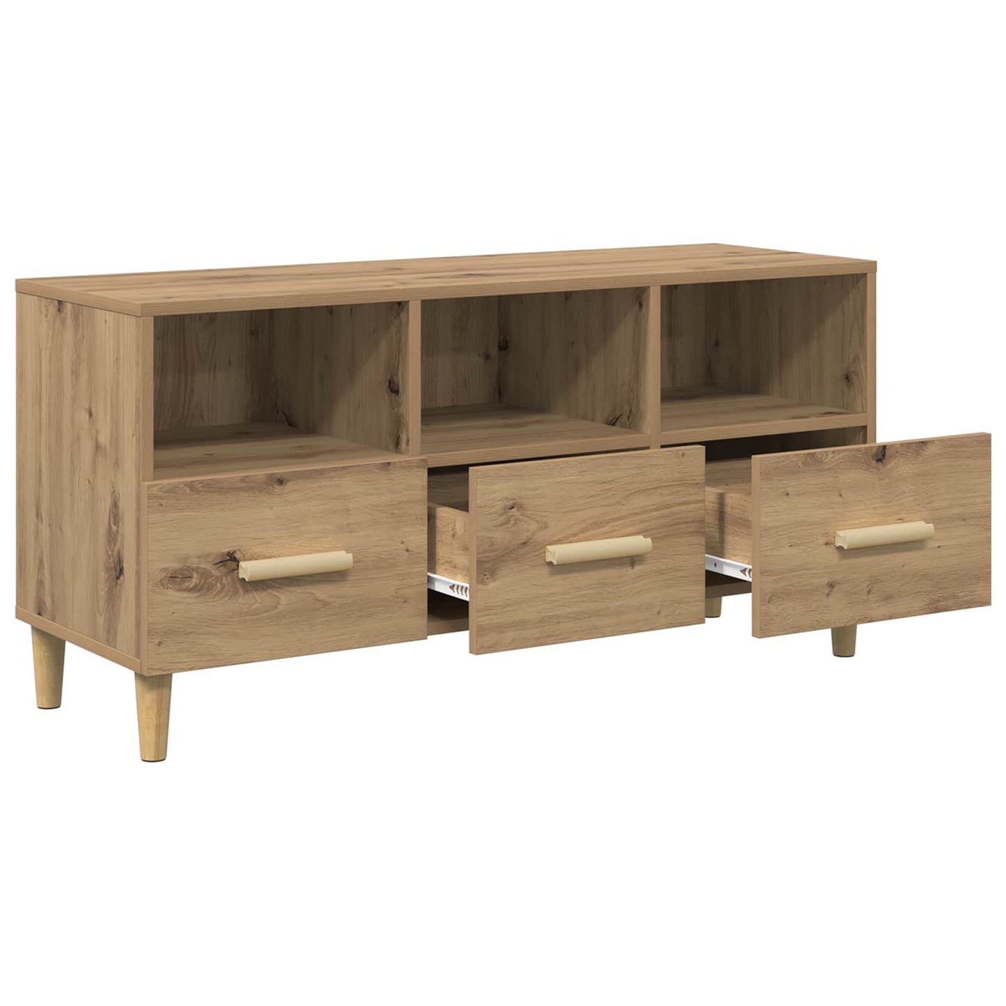 TV Cabinet Artisian Oak 102 x 36 x 50 cm Engineered Wood