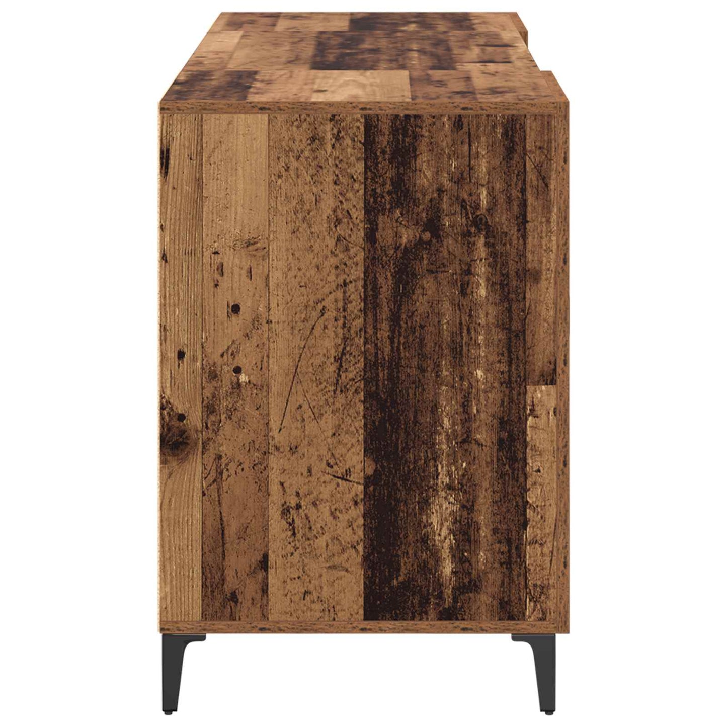 Desk with Storage Old Wood 140 x 50 x 75 cm Engineered Wood