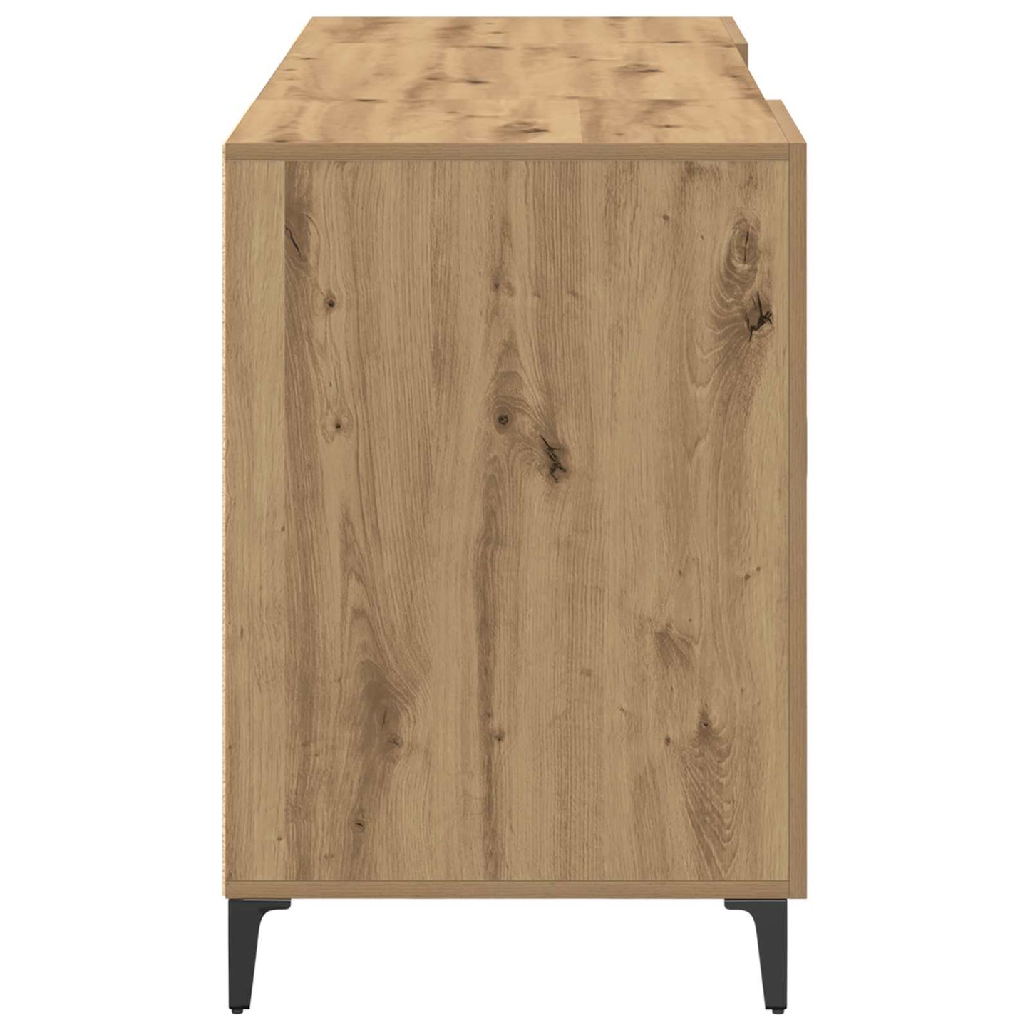 Desk with Storage Artisian Oak 140 x 50 x 75 cm Engineered Wood