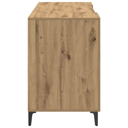 Desk with Storage Artisian Oak 140 x 50 x 75 cm Engineered Wood