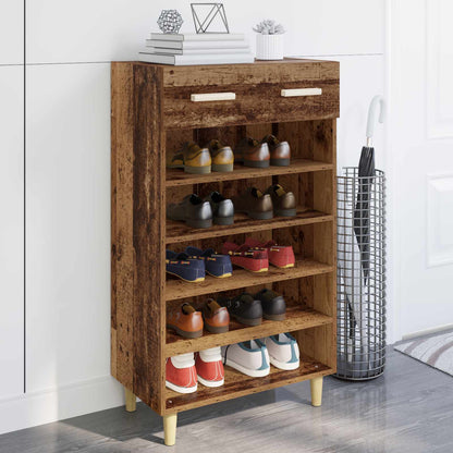 Shoe Cabinet Plain Old Wood 60 x 35 x 105 cm Engineered Wood
