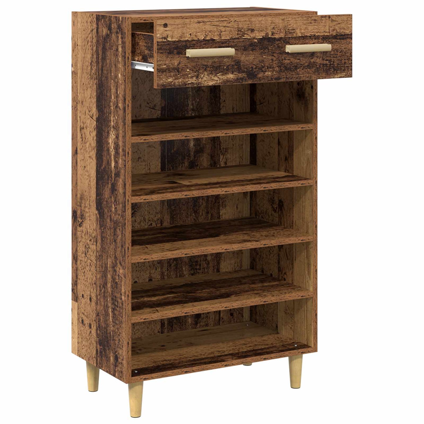 Shoe Cabinet Plain Old Wood 60 x 35 x 105 cm Engineered Wood