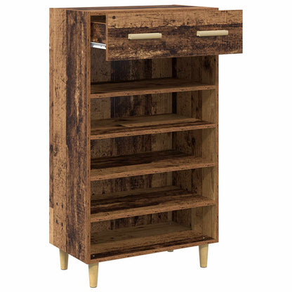 Shoe Cabinet Plain Old Wood 60 x 35 x 105 cm Engineered Wood
