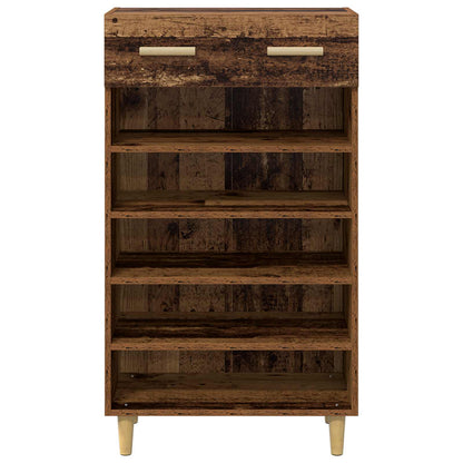 Shoe Cabinet Plain Old Wood 60 x 35 x 105 cm Engineered Wood