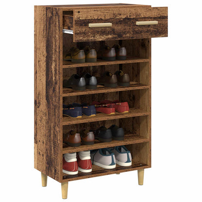 Shoe Cabinet Plain Old Wood 60 x 35 x 105 cm Engineered Wood