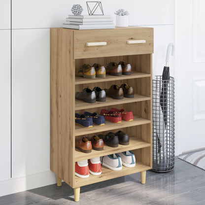 Shoe Cabinet Artisian Oak 60 x 35 x 105 cm Engineered Wood