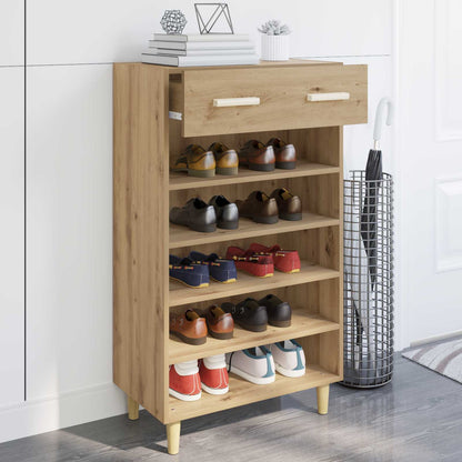 Shoe Cabinet Artisian Oak 60 x 35 x 105 cm Engineered Wood
