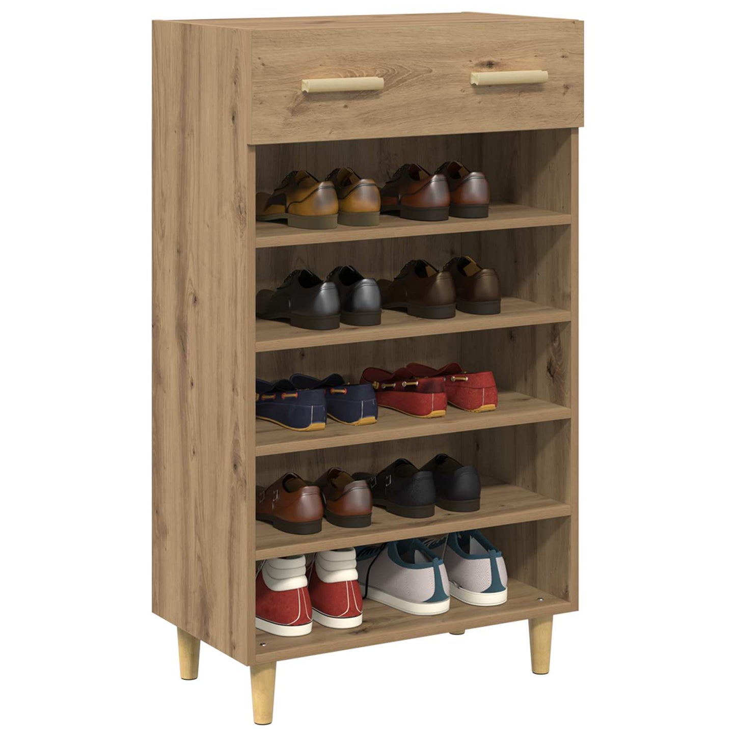 Shoe Cabinet Artisian Oak 60 x 35 x 105 cm Engineered Wood