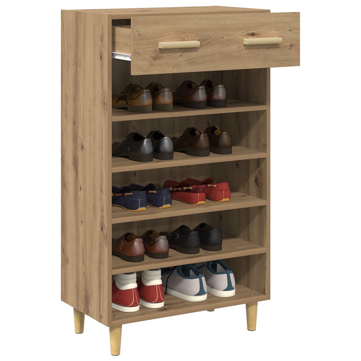 Shoe Cabinet Artisian Oak 60 x 35 x 105 cm Engineered Wood