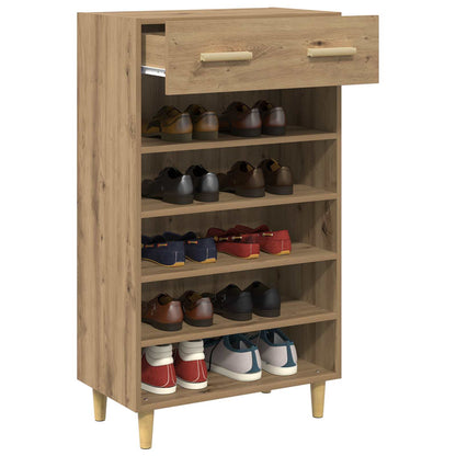 Shoe Cabinet Artisian Oak 60 x 35 x 105 cm Engineered Wood