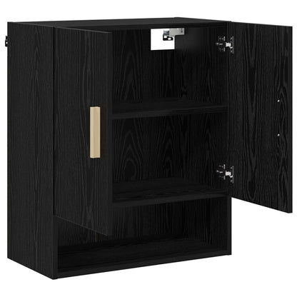 Wall Cabinet Black Oak 60 x 31 x 70 cm Engineered Wood