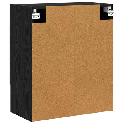 Wall Cabinet Black Oak 60 x 31 x 70 cm Engineered Wood