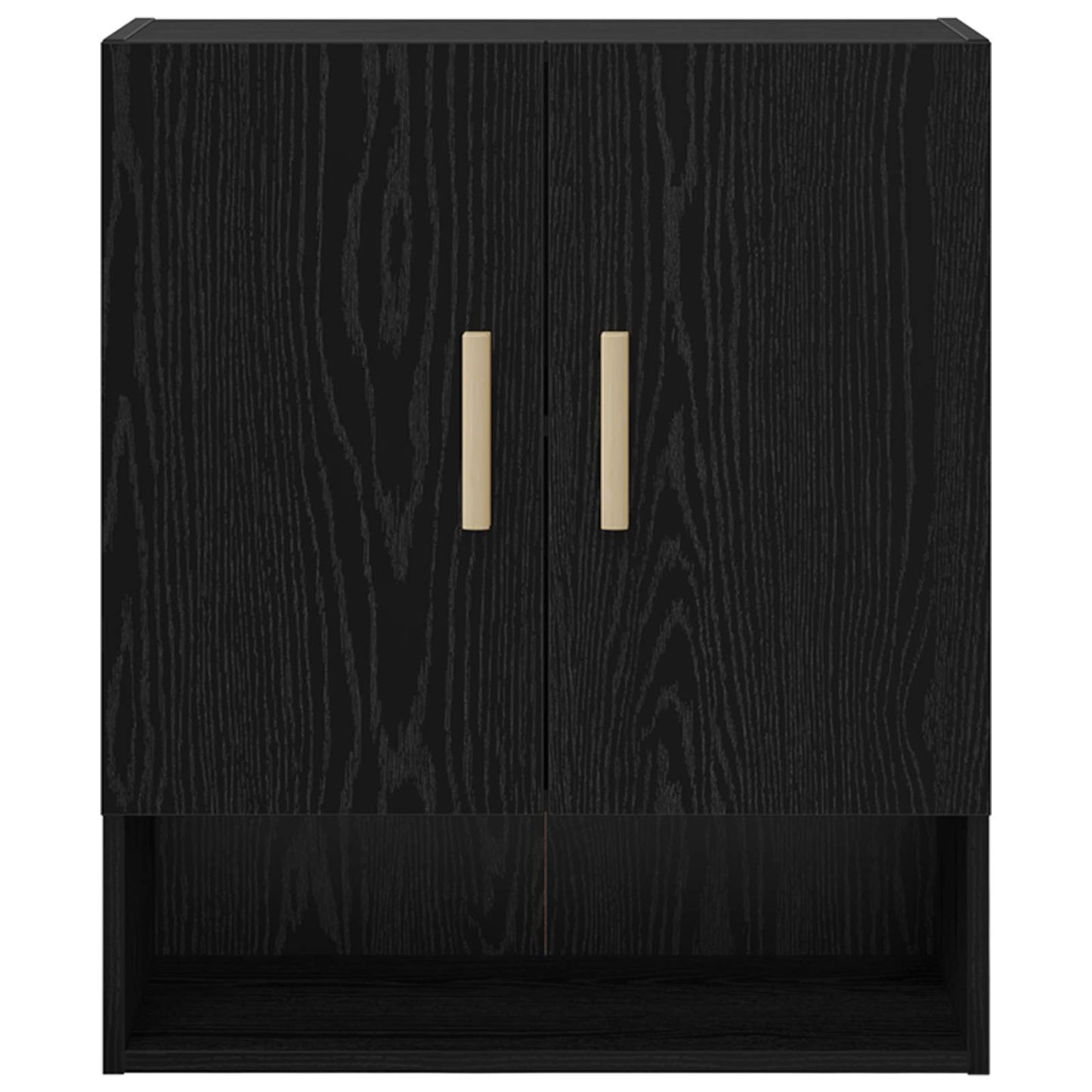 Wall Cabinet Black Oak 60 x 31 x 70 cm Engineered Wood