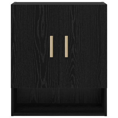 Wall Cabinet Black Oak 60 x 31 x 70 cm Engineered Wood