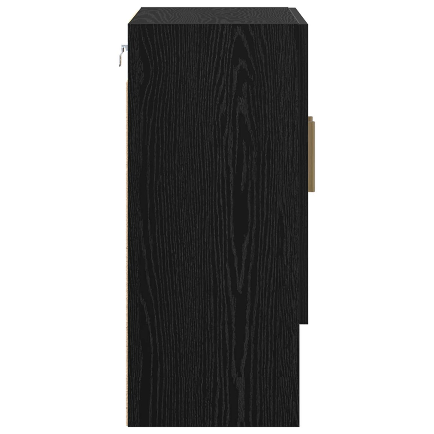 Wall Cabinet Black Oak 60 x 31 x 70 cm Engineered Wood