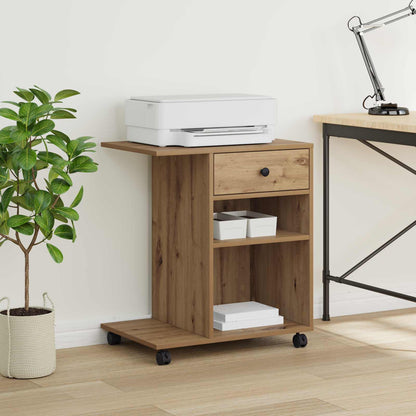Printer Stand Artisian Oak 60 x 40 x 68.5 cm Engineered Wood