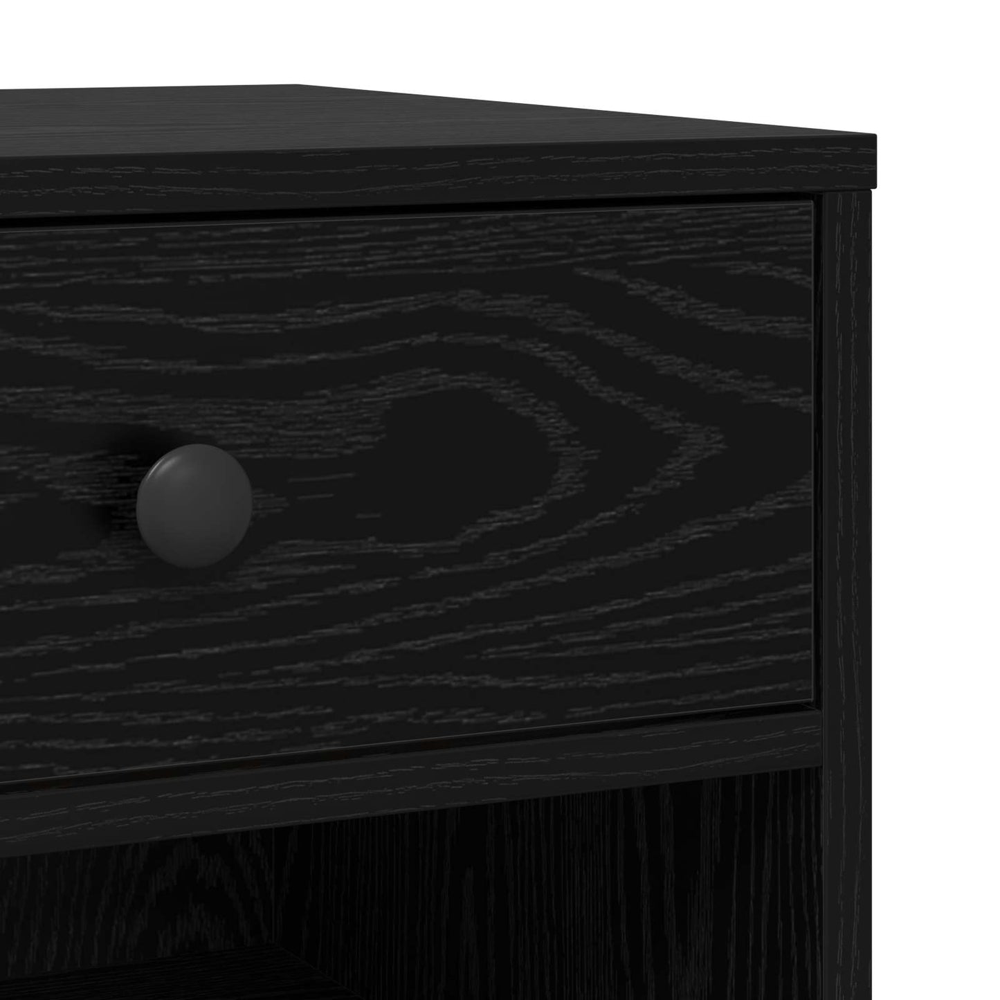 Printer Stand Black Oak 60 x 40 x 68.5 cm Engineered Wood