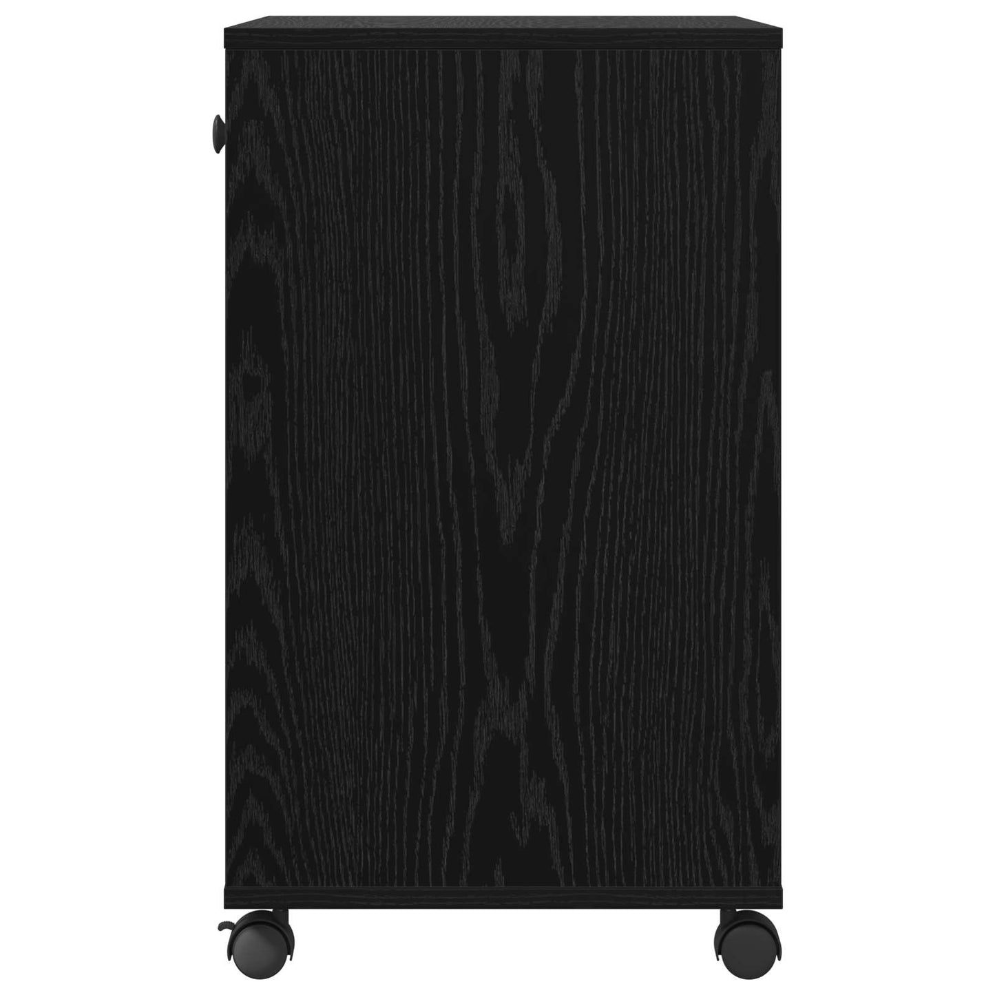 Printer Stand Black Oak 60 x 40 x 68.5 cm Engineered Wood