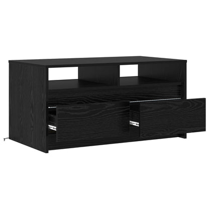 Coffee Table Black Oak 90 x 50 x 45 cm Engineered Wood