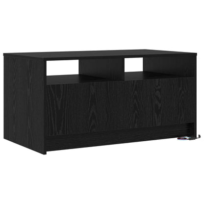 Coffee Table Black Oak 90 x 50 x 45 cm Engineered Wood