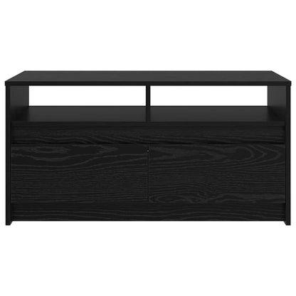 Coffee Table Black Oak 90 x 50 x 45 cm Engineered Wood