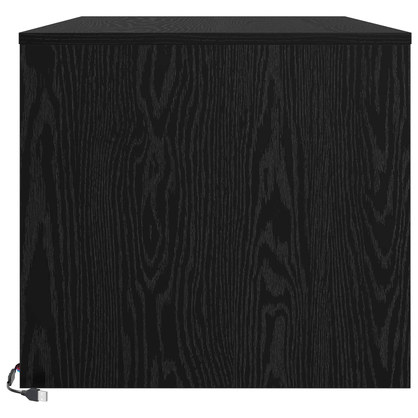 Coffee Table Black Oak 90 x 50 x 45 cm Engineered Wood