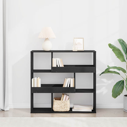 Book Shelf 4-Tier 100 x 33 x 94.5 cm Engineered Wood Black Oak