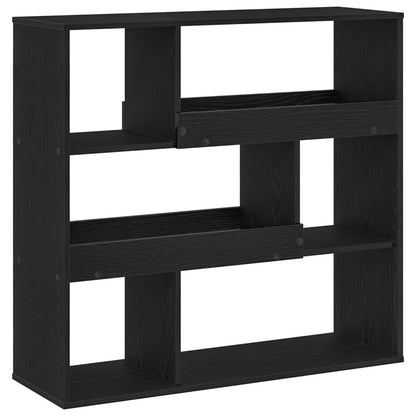 Book Shelf 4-Tier 100 x 33 x 94.5 cm Engineered Wood Black Oak