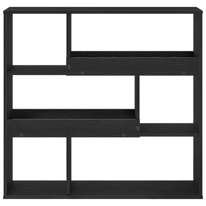 Book Shelf 4-Tier 100 x 33 x 94.5 cm Engineered Wood Black Oak