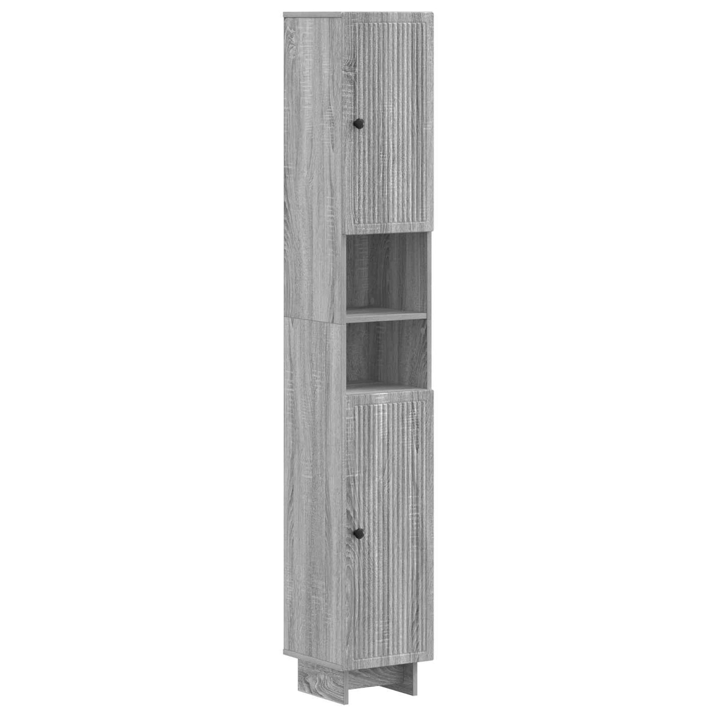 3 Piece Bathroom Cabinet Set EDE Grey Sonoma Engineered Wood
