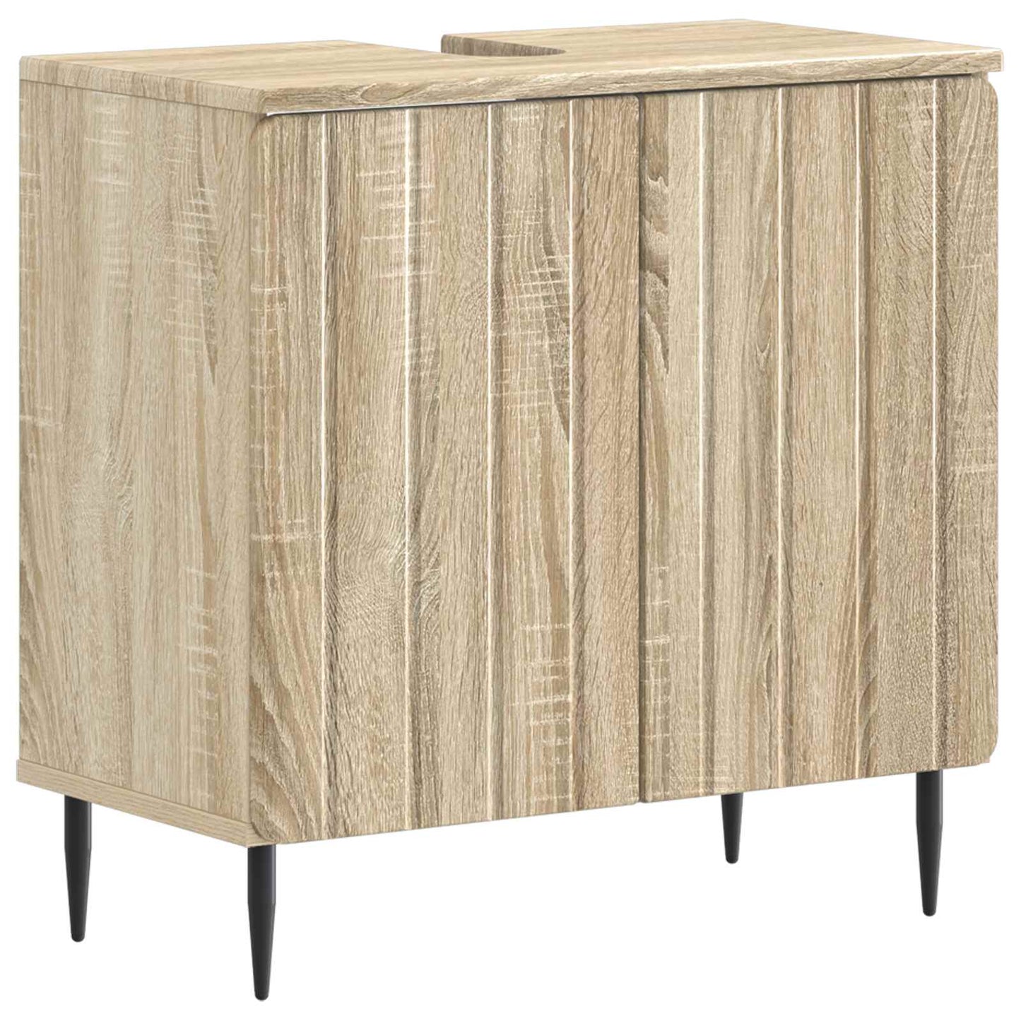 3 Piece Bathroom Cabinet Set ZWOLLE Sonoma Oak Engineered Wood