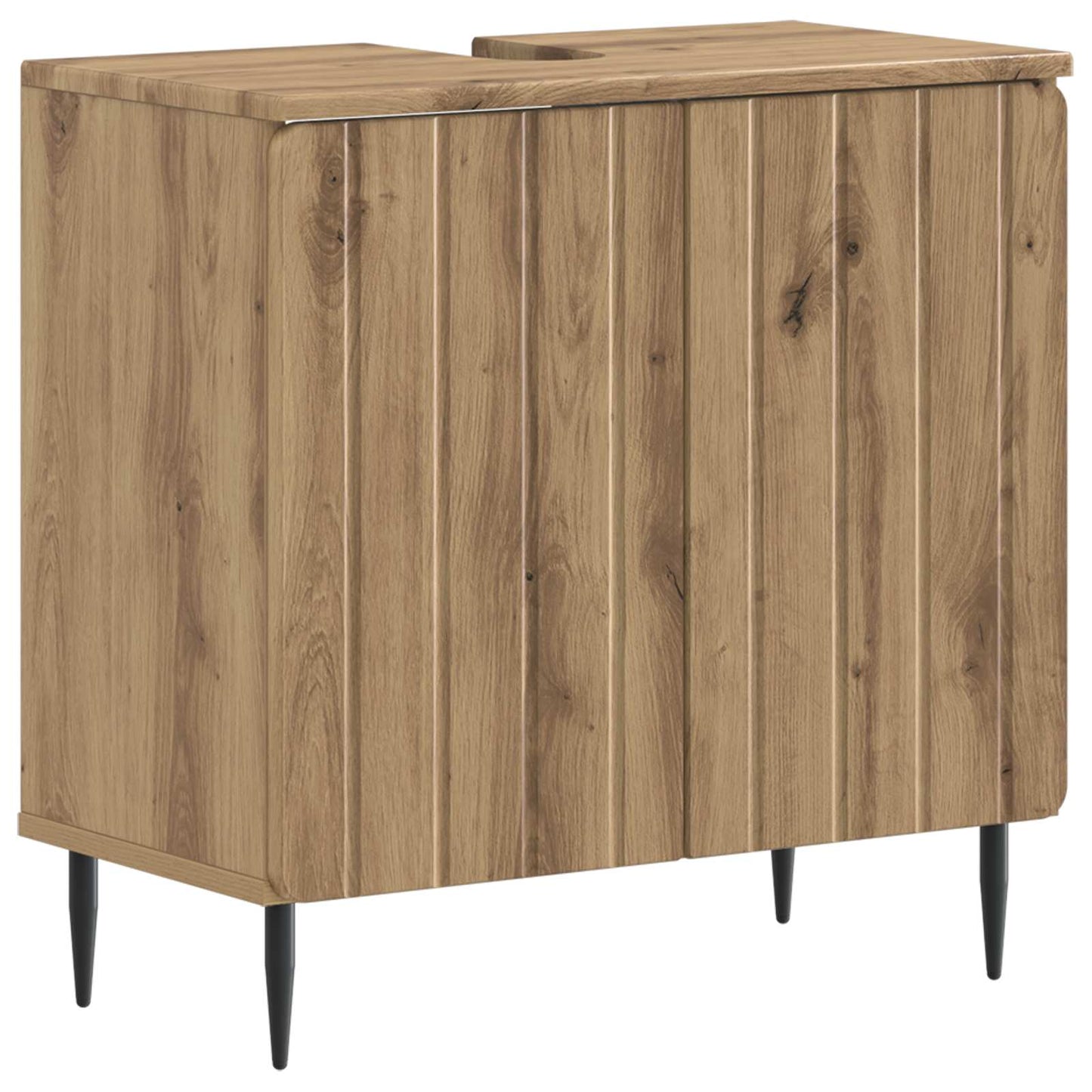 3 Piece Bathroom Cabinet Set ZWOLLE Artisan Oak Engineered Wood