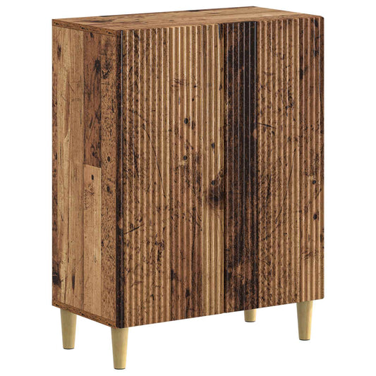 3 Piece Bathroom Cabinet Set ARNHEM Old Wood Engineered Wood