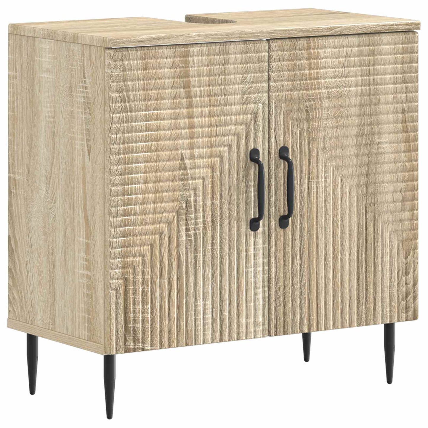 3 Piece Bathroom Cabinet Set HAARLEM Sonoma Oak Engineered Wood