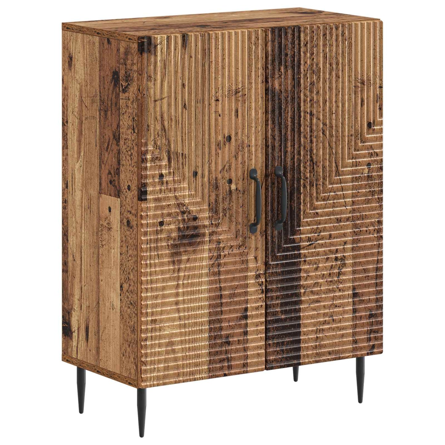 3 Piece Bathroom Cabinet Set HAARLEM Old Wood Engineered Wood