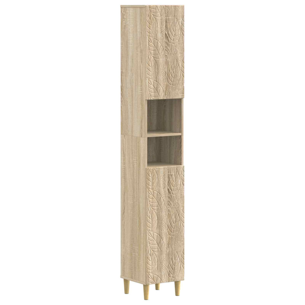3 Piece Bathroom Cabinet Set DELFT Sonoma Oak Engineered Wood