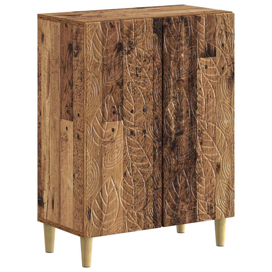 3 Piece Bathroom Cabinet Set DELFT Old Wood Engineered Wood