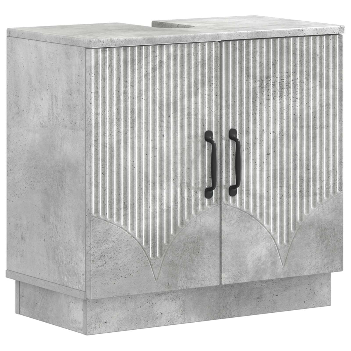 3 Piece Bathroom Cabinet Set HOORN Concrete Grey