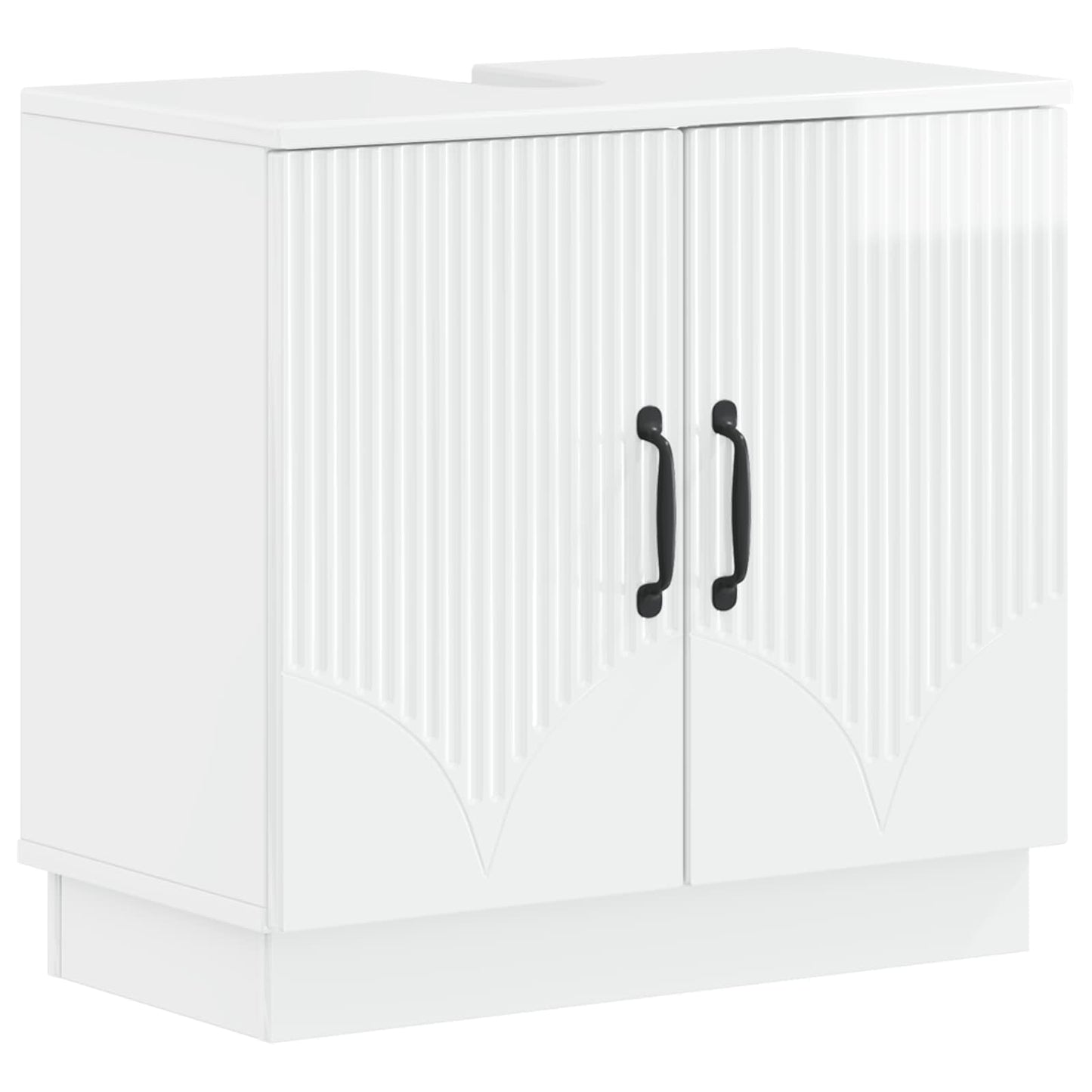 3 Piece Bathroom Cabinet Set HOORN High Gloss White