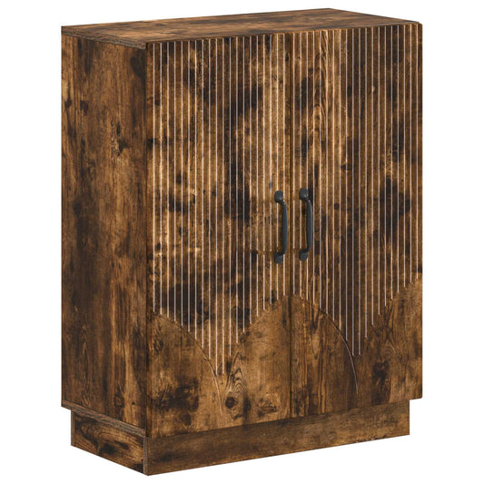 3 Piece Bathroom Cabinet Set HOORN Smoked Oak Engineered Wood