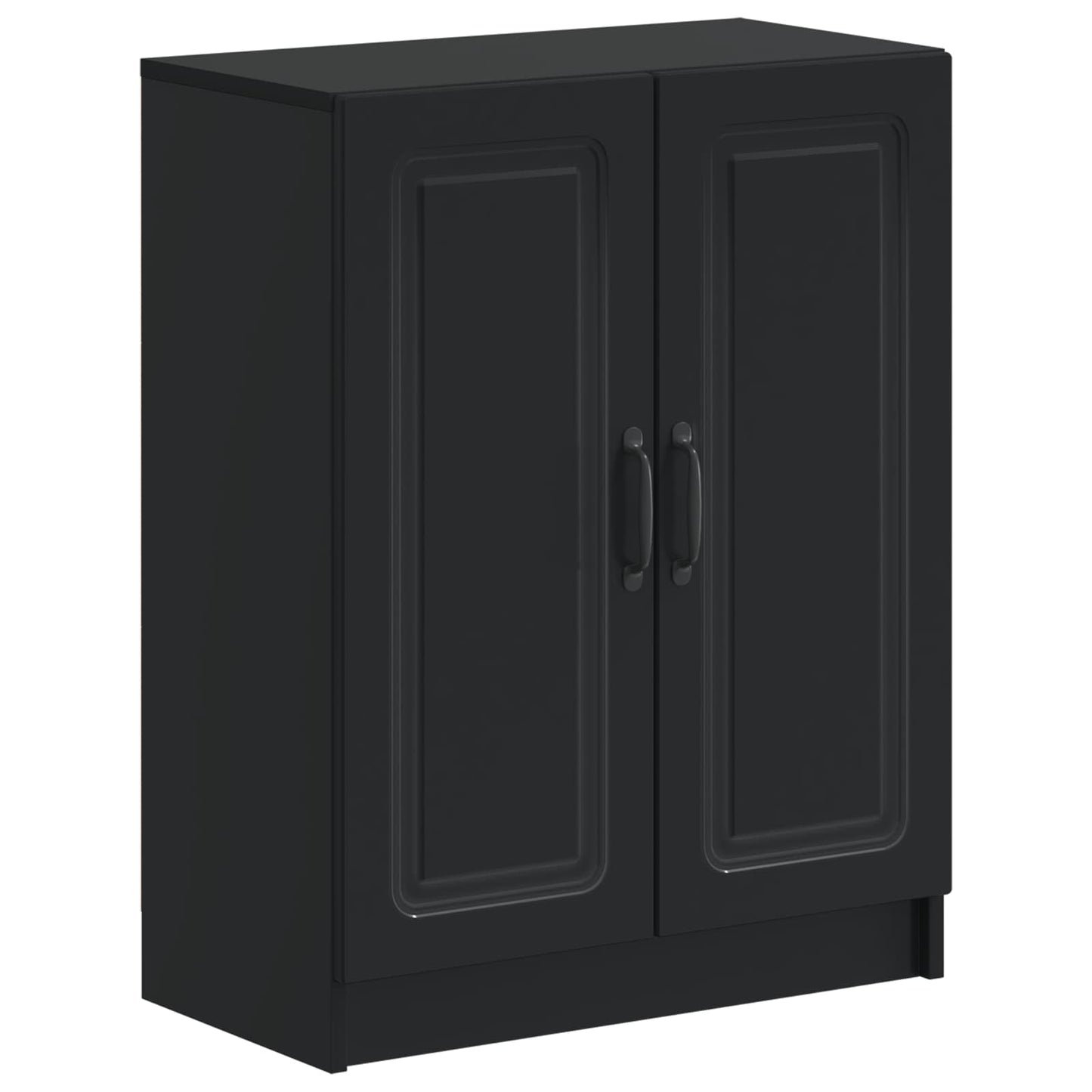 3 Piece Bathroom Cabinet Set UTRECHT Black Engineered Wood