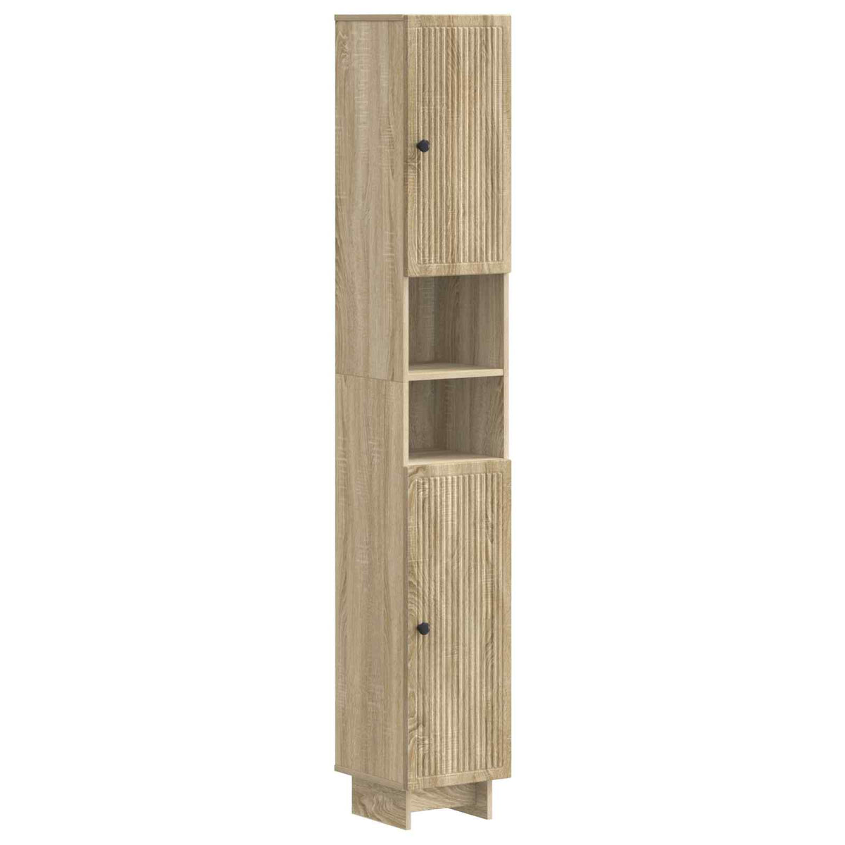 2 Piece Bathroom Cabinet Set EDE Sonoma Oak Engineered Wood