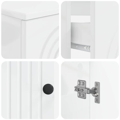 2 Piece Bathroom Cabinet Set ALKMAAR High Gloss White