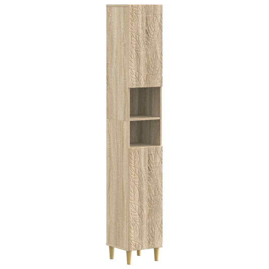 2 Piece Bathroom Cabinet Set DELFT Sonoma Oak Engineered Wood