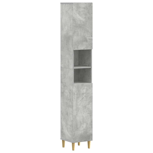 2 Piece Bathroom Cabinet Set DELFT Concrete Grey
