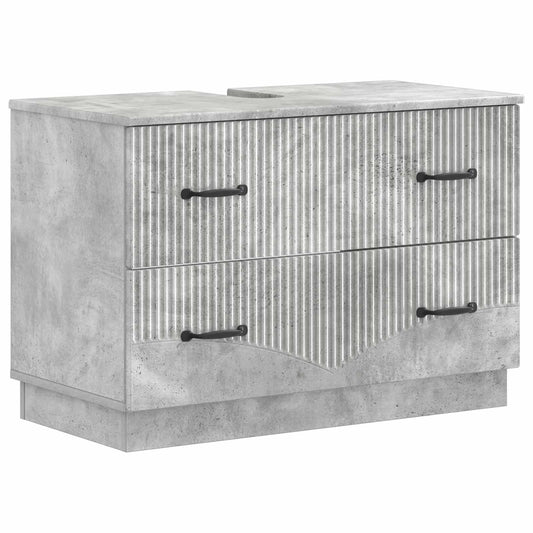 2 Piece Bathroom Cabinet Set HOORN Concrete Grey