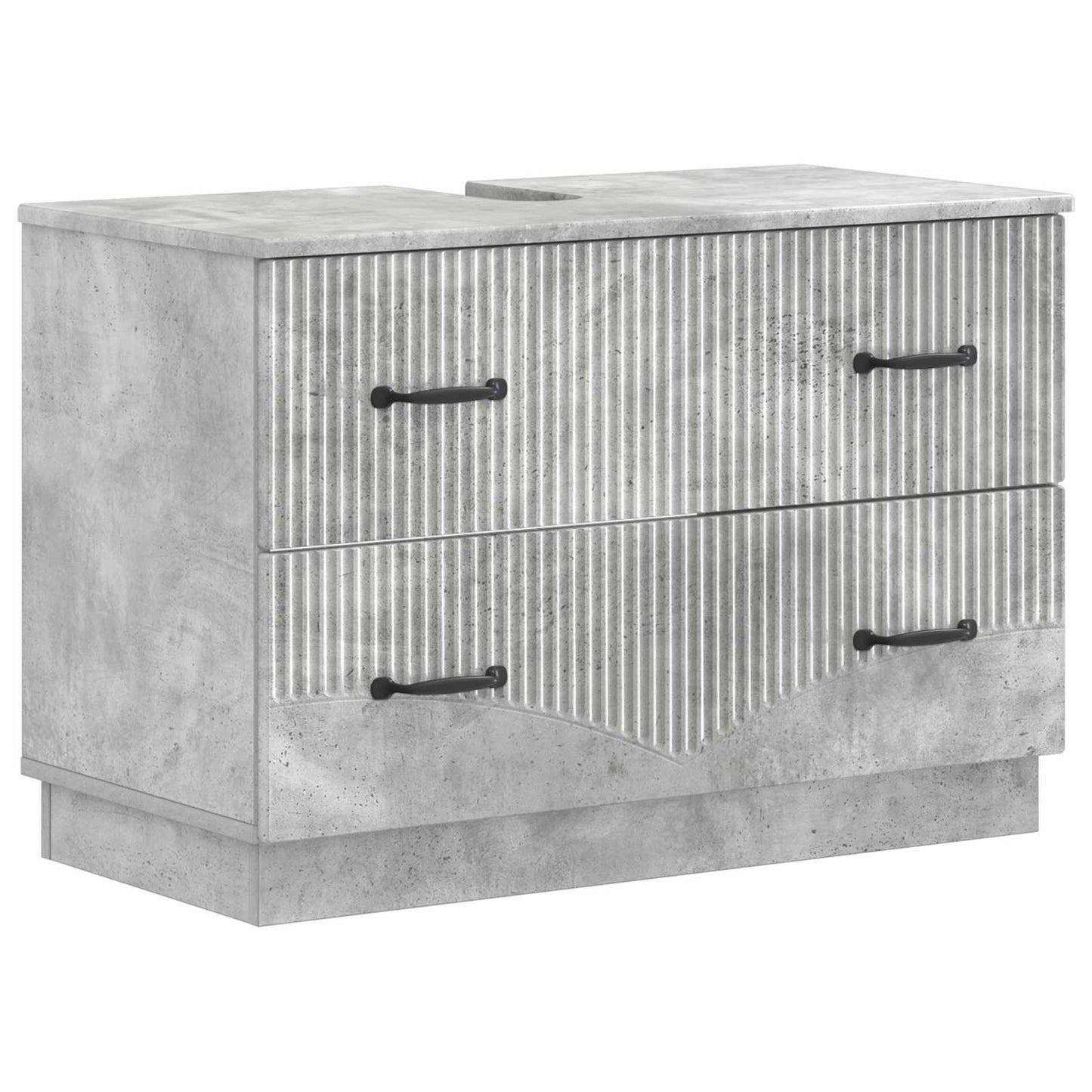 2 Piece Bathroom Cabinet Set HOORN Concrete Grey