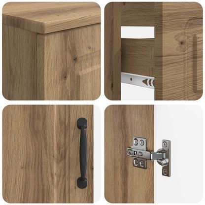2 Piece Bathroom Cabinet Set UTRECHT Artisan Oak
