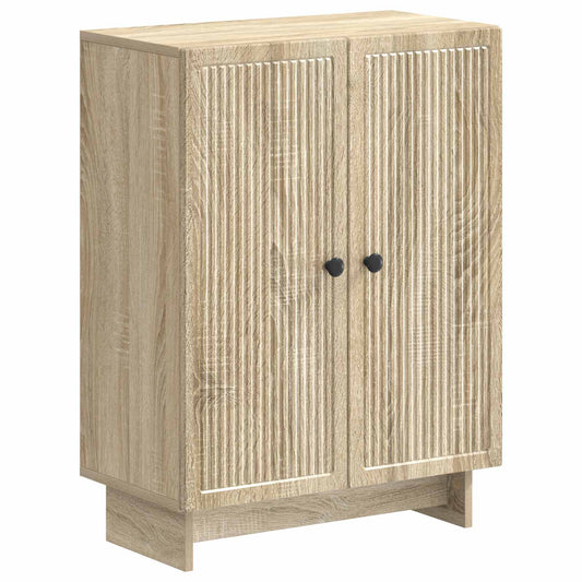 2 Piece Bathroom Cabinet Set EDE Sonoma Oak Engineered Wood