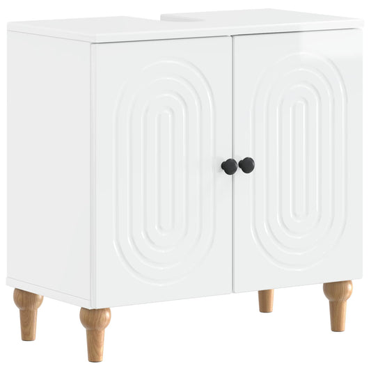 2 Piece Bathroom Cabinet Set ALKMAAR High Gloss White